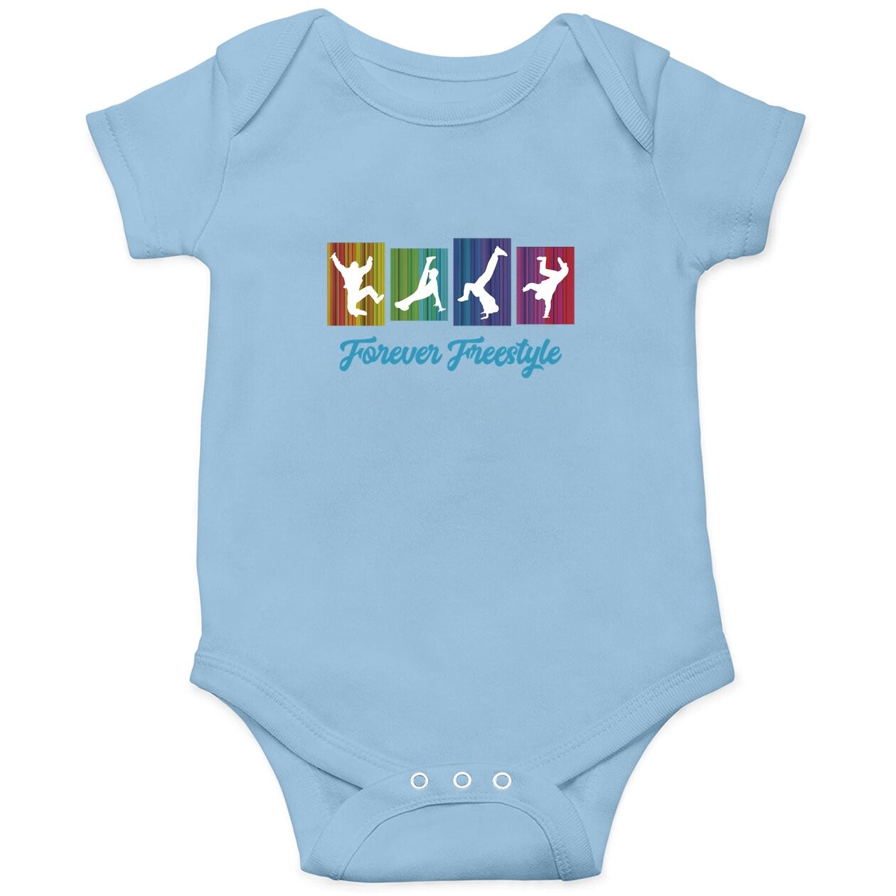 Break Dancing Baby Bodysuit Forever Freestyle Retro Hip Hop Baby Bodysuit