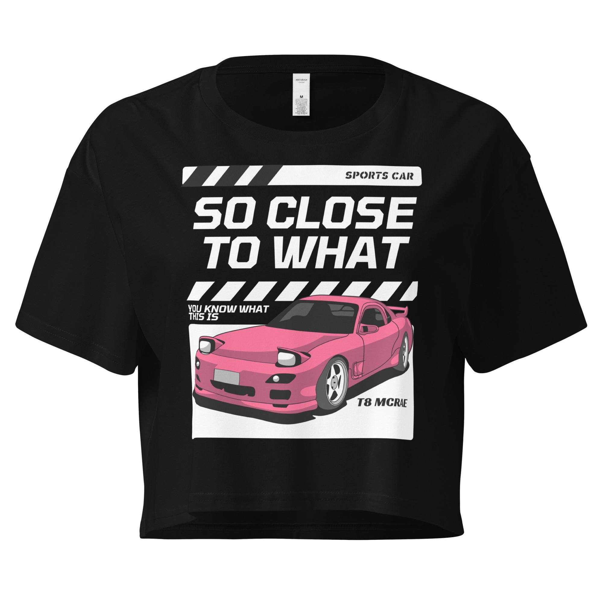 Sports Car Womens crop top, Pop Music Crop Top, McRae Shirt