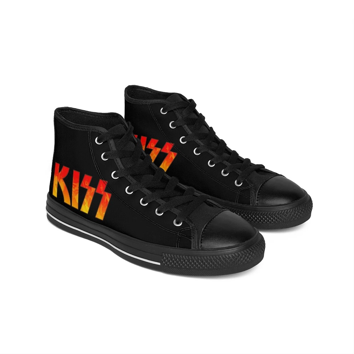 Kiss Band Men's High Top Sneakers Classic Rock Shoes