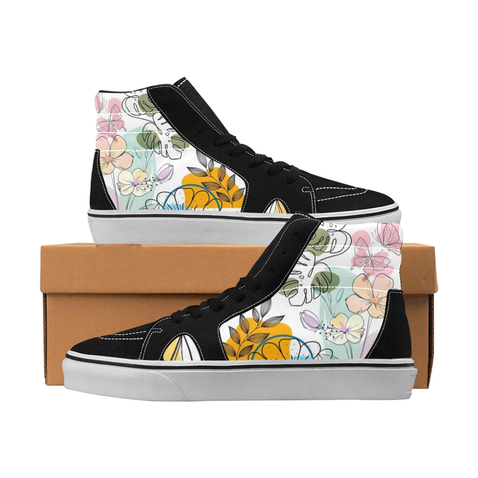 Fabric High Top Shoes Sneakers for Men and Women
