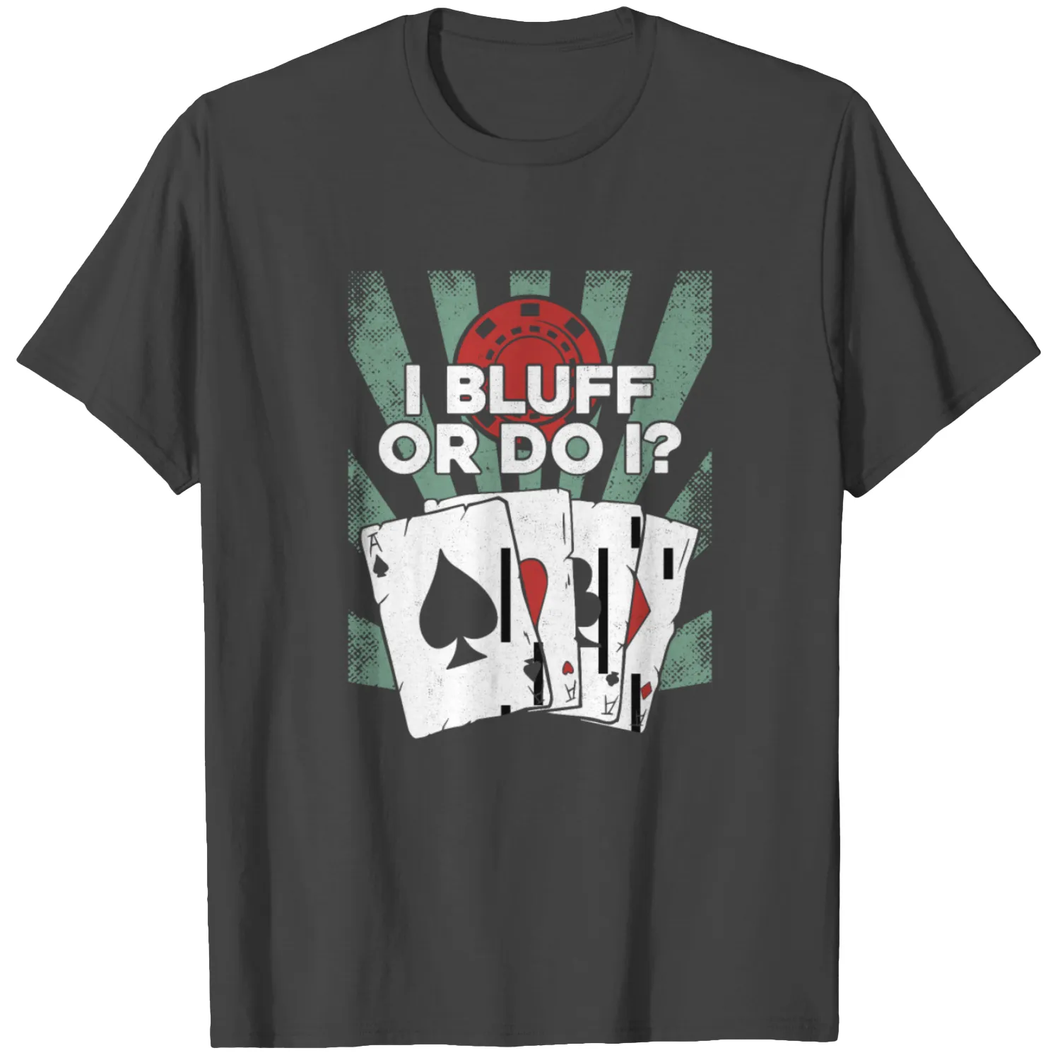 Poker Cards Vintage Retro I Bluff T Shirts