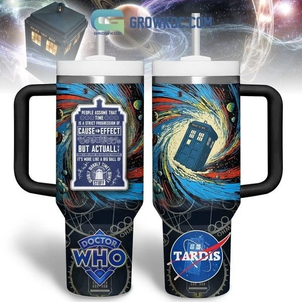 Doctor Who Wibbly Wobbly Timey Wimey Tardis 40oz Tumbler