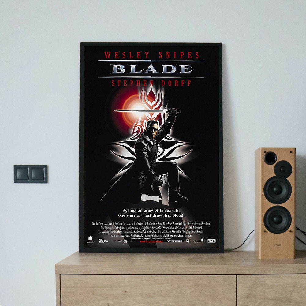 Blade Movie Poster, High quality Canvas Prints, Wall Art, Home Decor, Art Poster For Gift Unframed