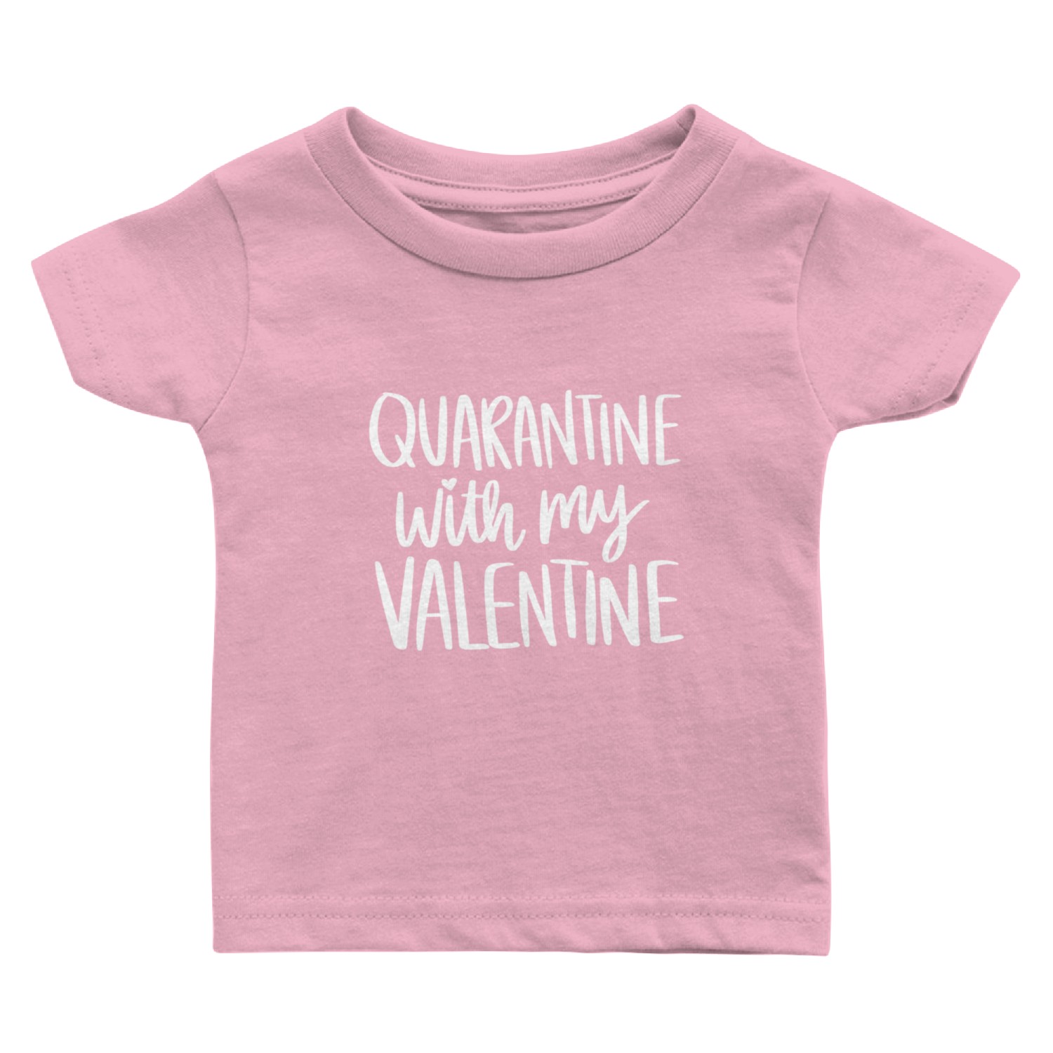 Quarantine With My Valentine Valentines Day 2023 Baby T Shirts
