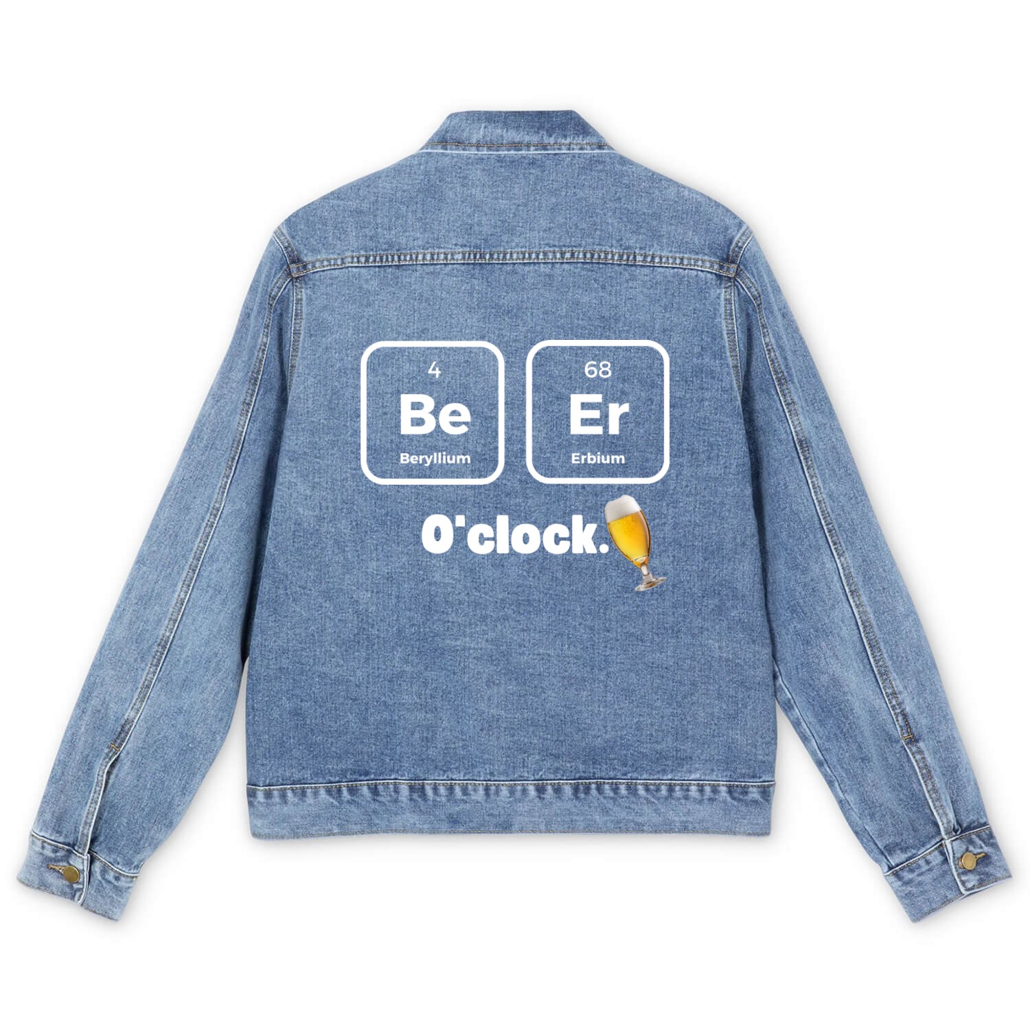 Beer Oclock 2 Men's Denim Jackets