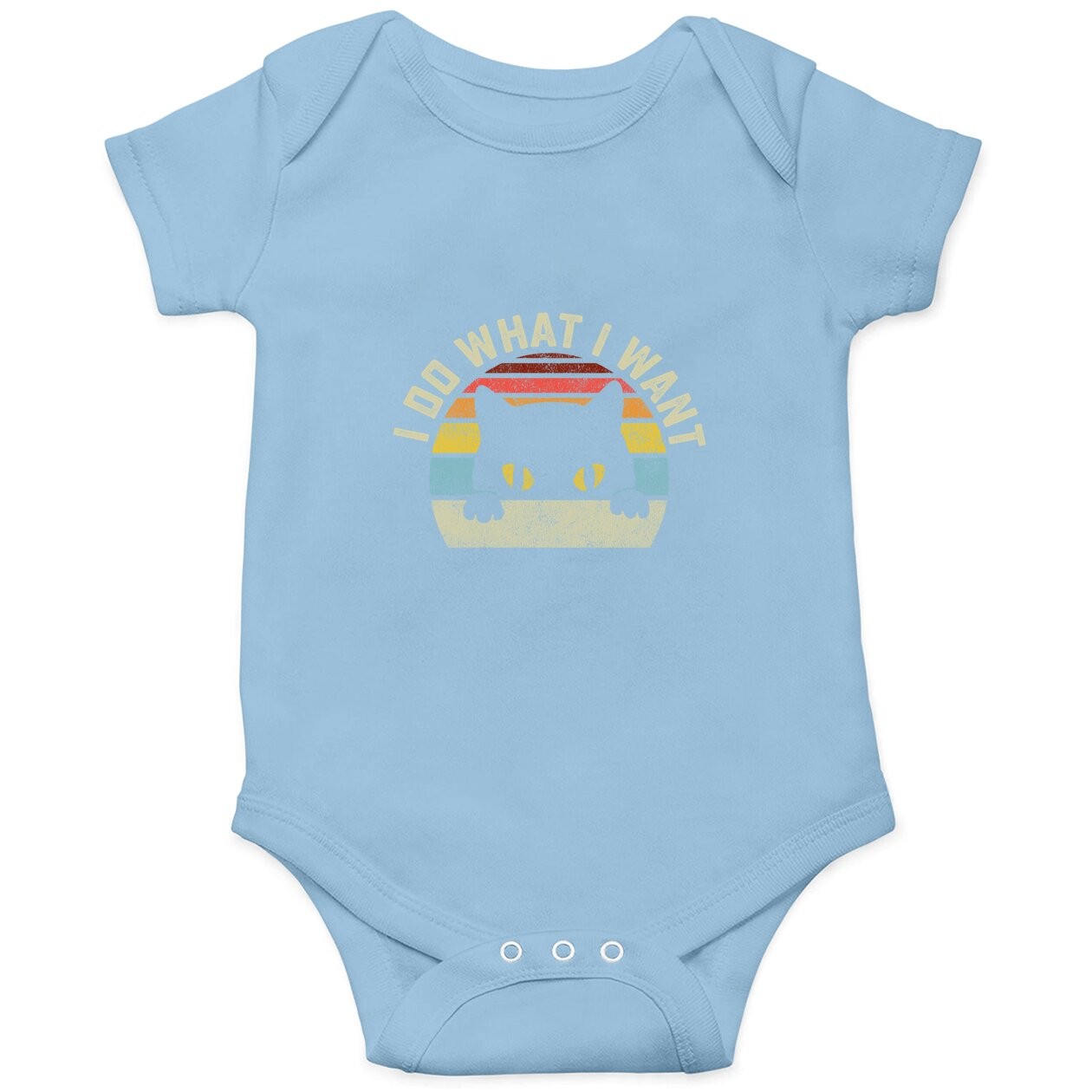 I Do What I Want Cat Baby Bodysuit