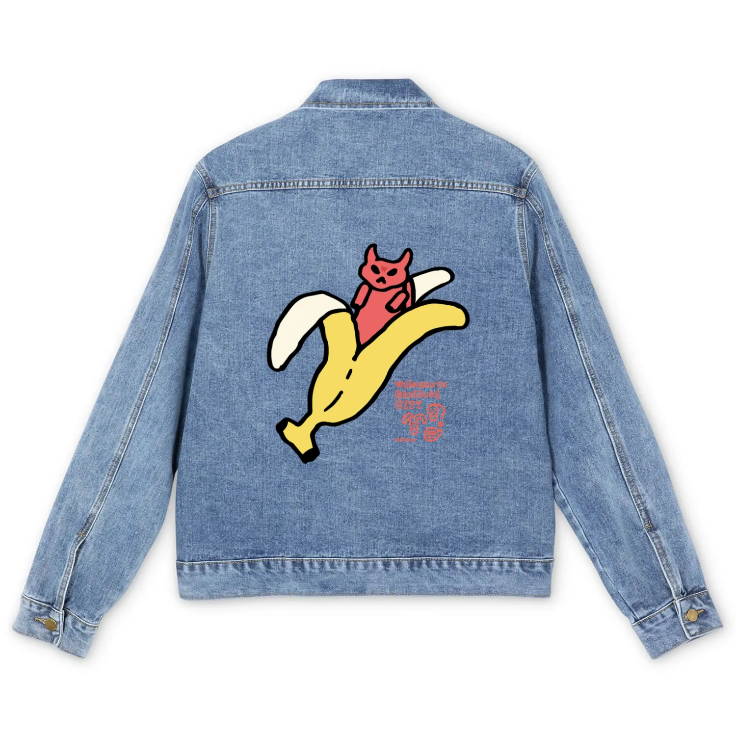 Bananyang - 034. Devil Men's Denim Jackets