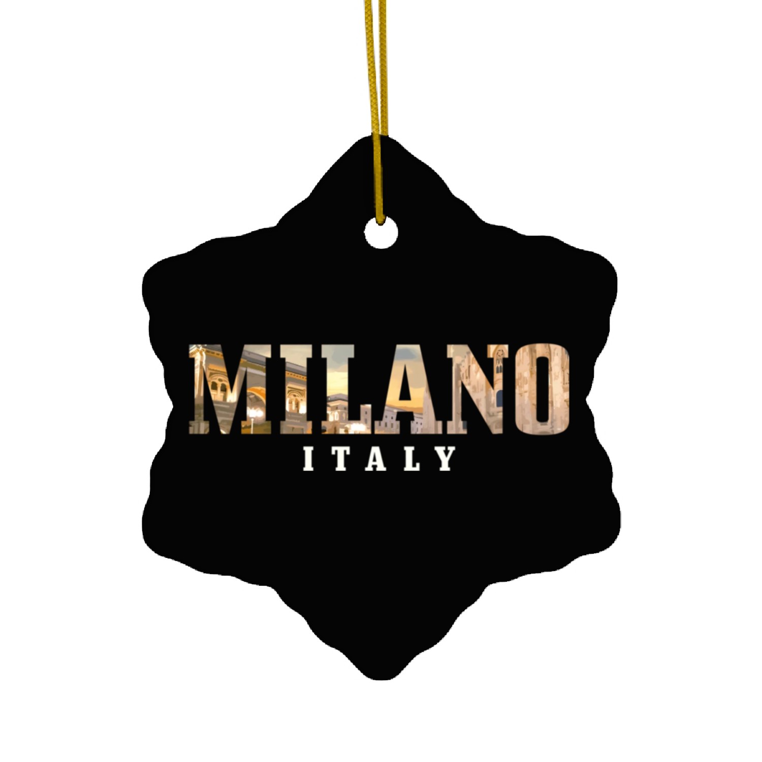 Milano Italia yline Italy Italian Souvenir Ceramic Ornaments