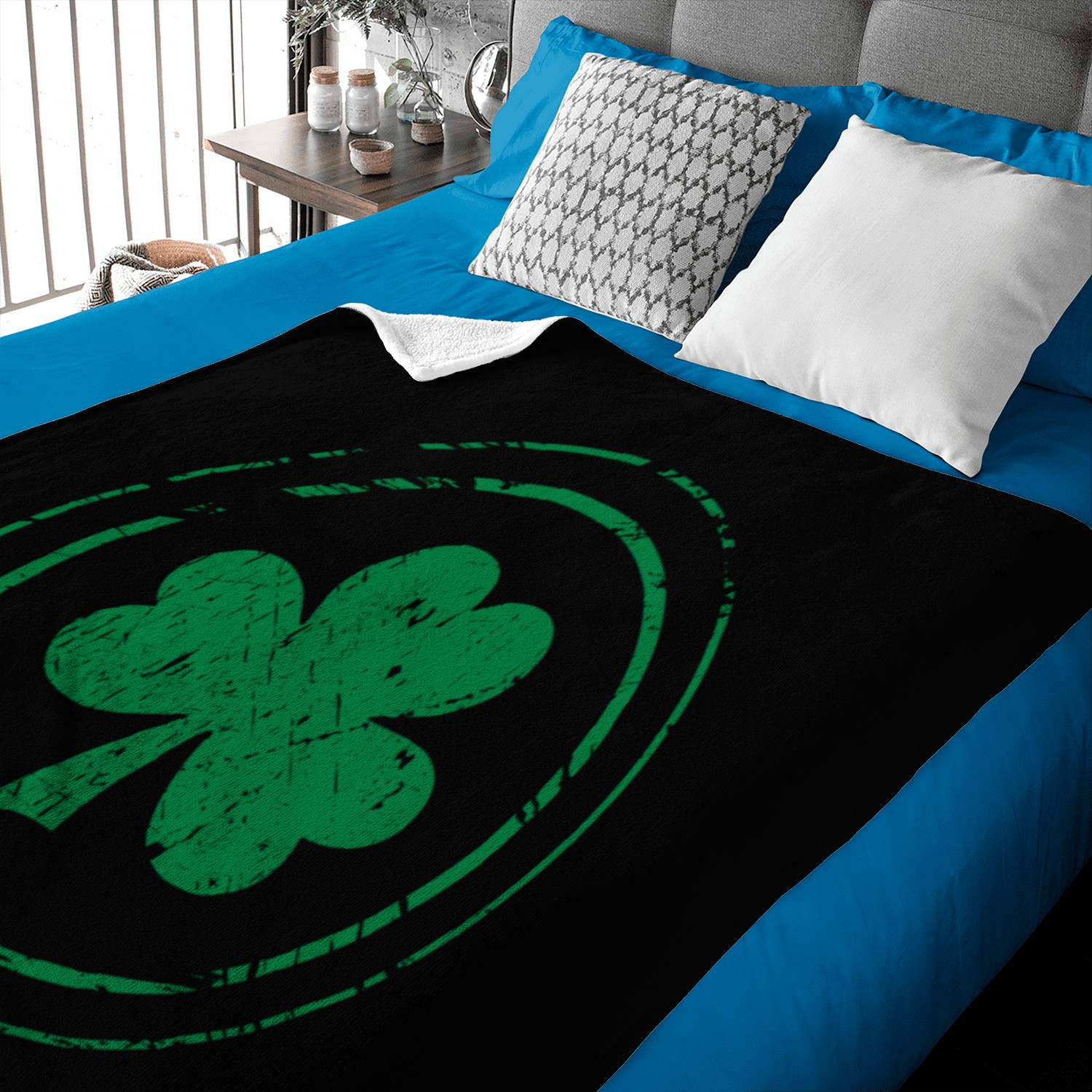 Irish clover Baby Blankets