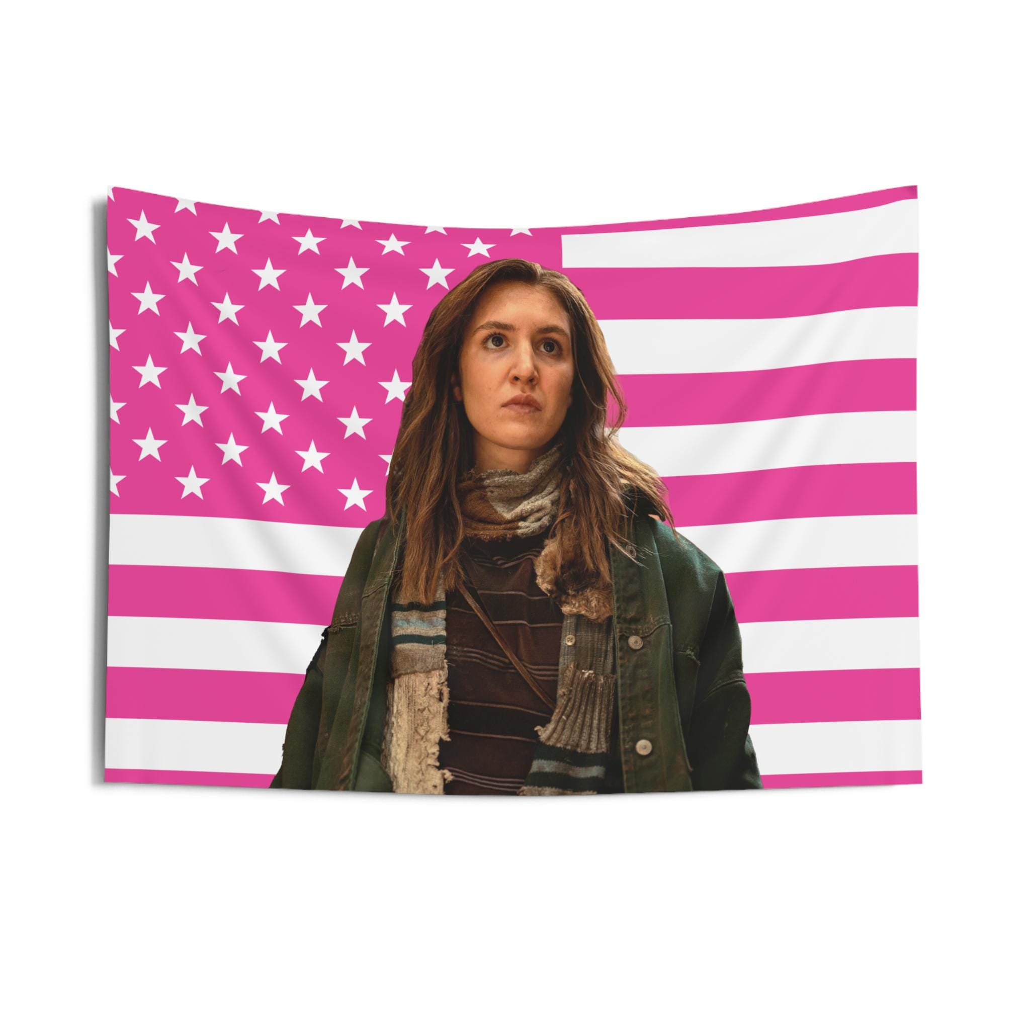 Shauna Shipman Flag, Shauna Shipman Indoor Wall Tapestries, Teen Shauna Pink Flag