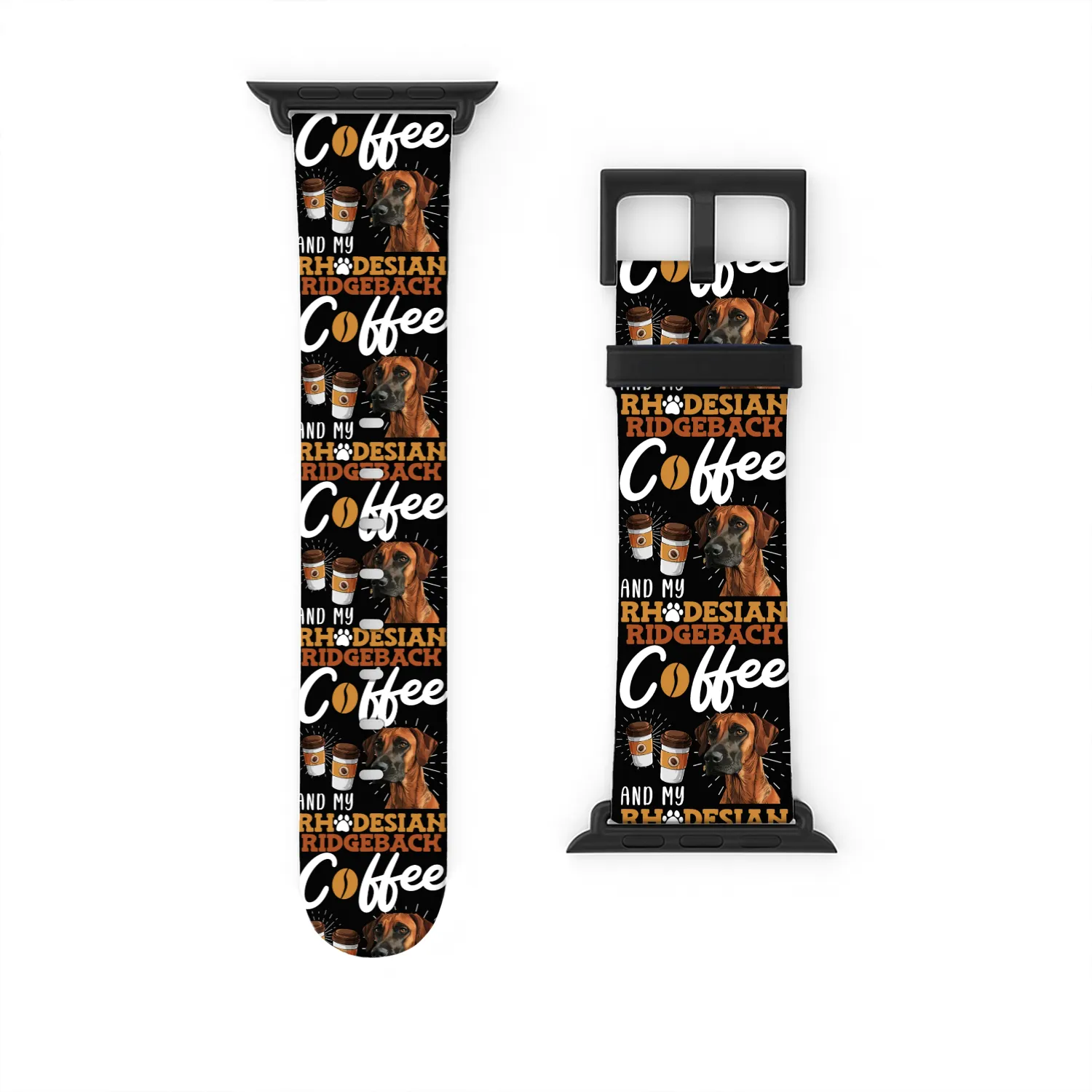 Rhodesian Ridgeback and Coffee Ridgeback Watch Bands For Apple Watch