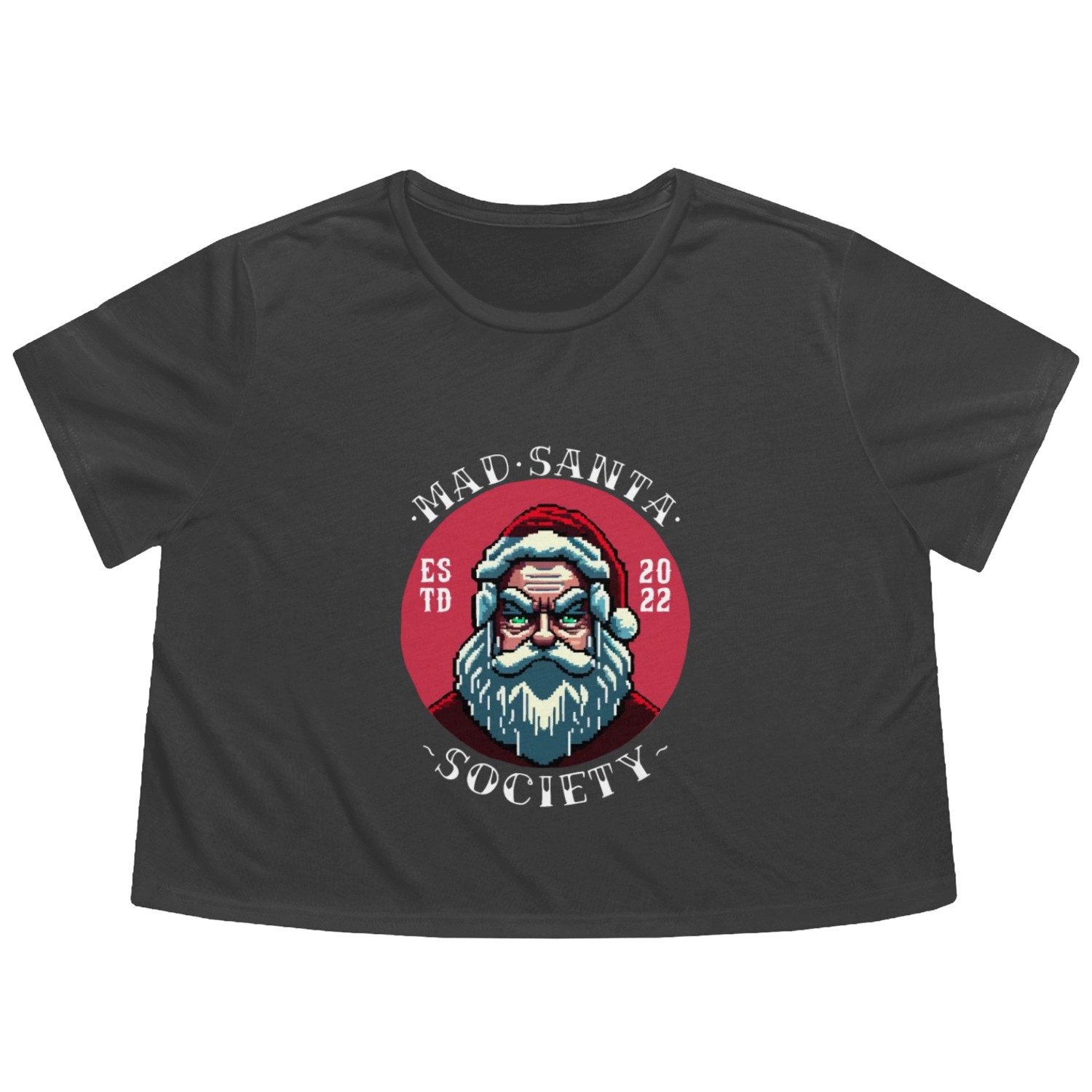 Mad Santa Flowy Cropped Tees