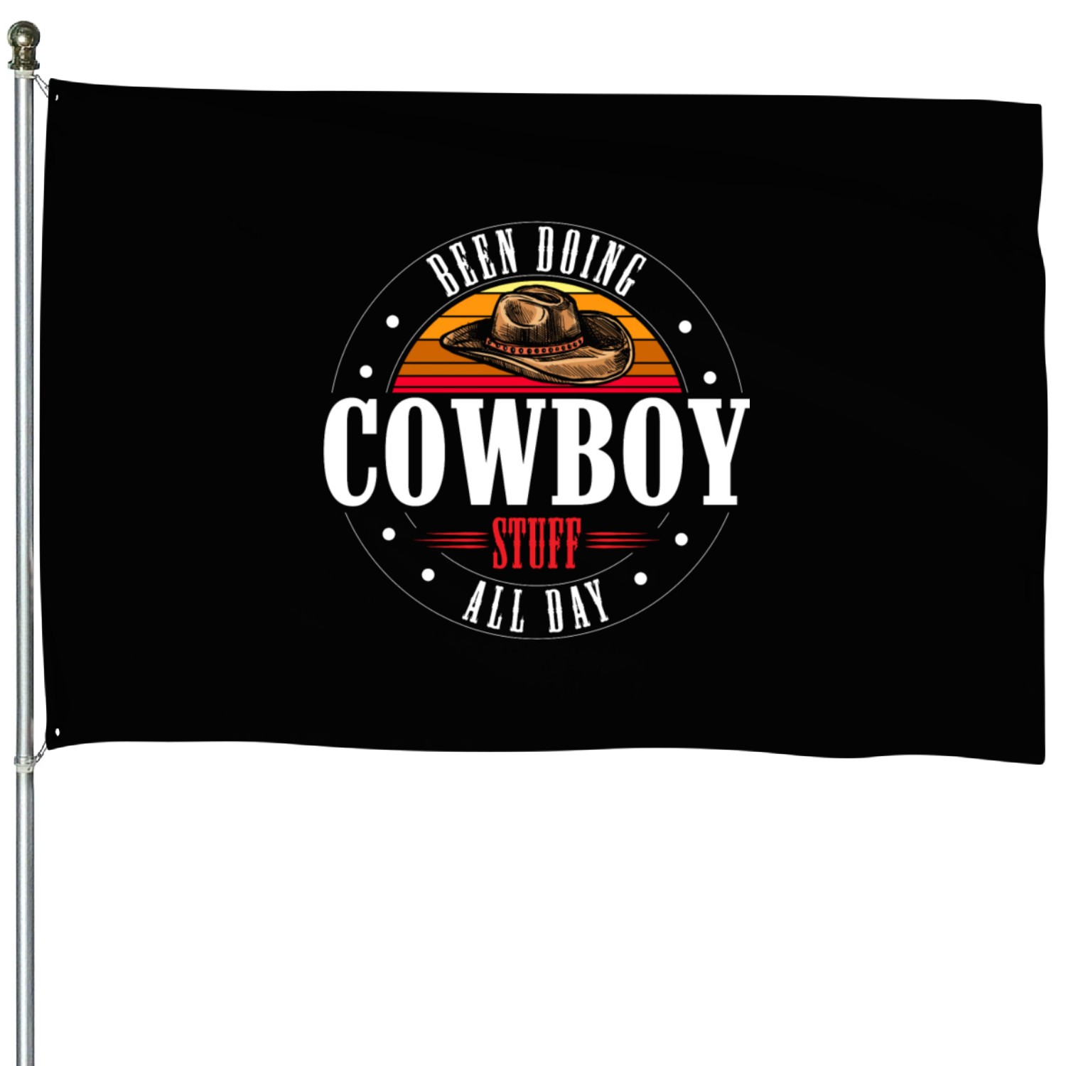 Western Sheriff Star America House Flags