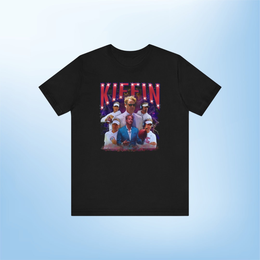 Lane Kiffin Rebels 90s Bootleg T Shirt