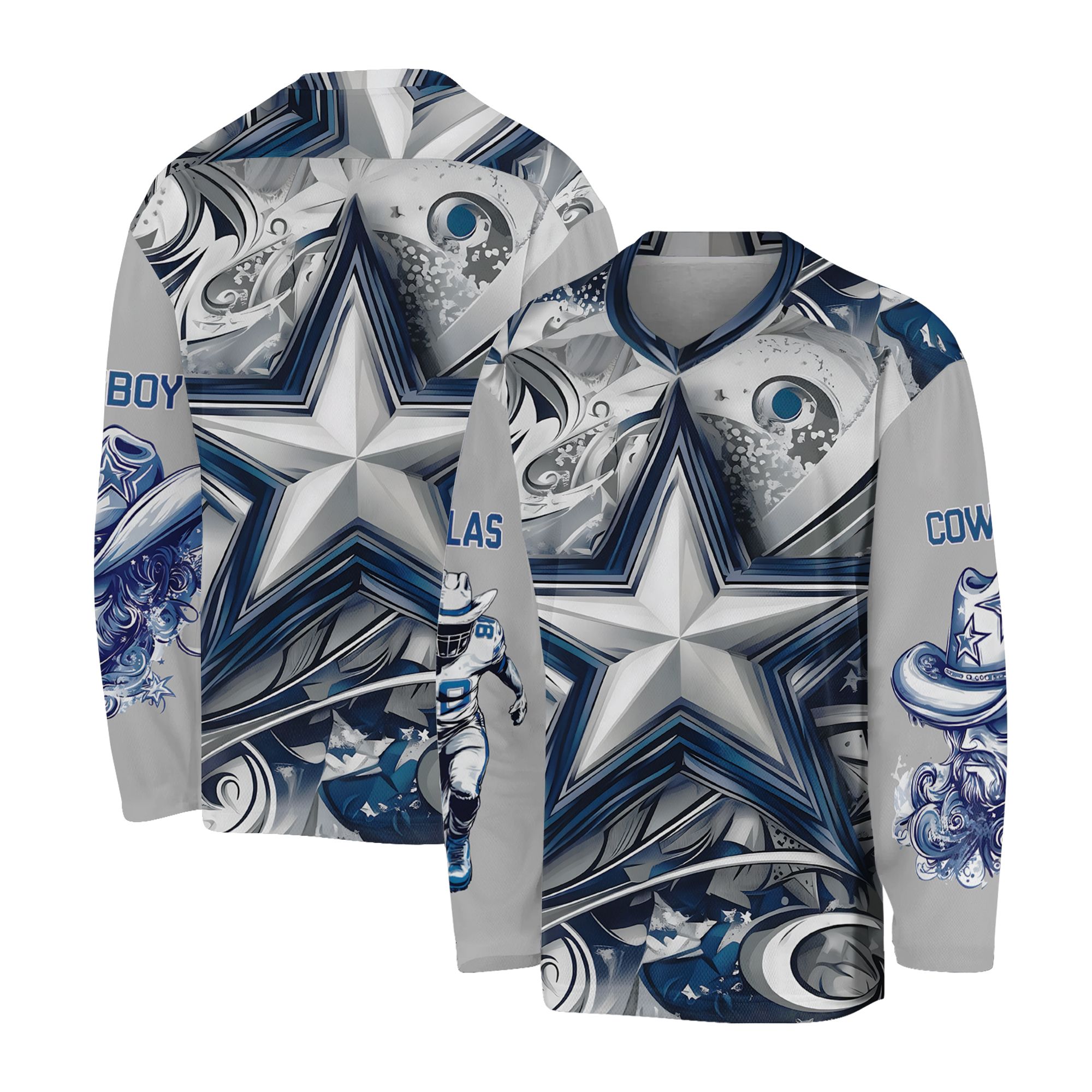 DALLAS COWBOYS design hockey jersey