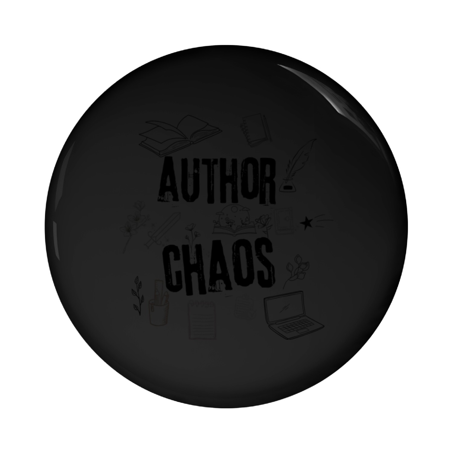author chaos design Pin Buttons