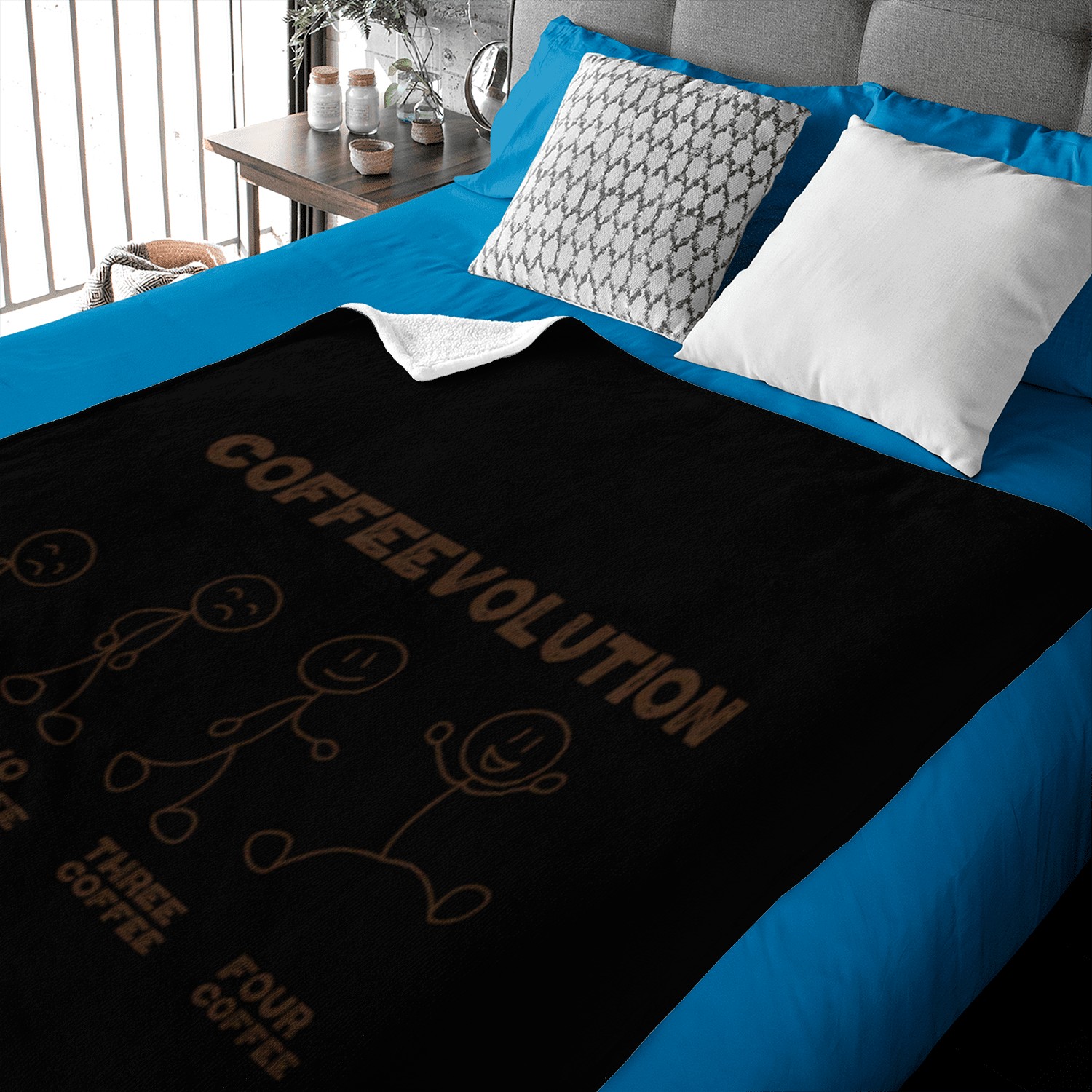 Office Quote Coffee Lover Coffeevolution Evolution Baby Blankets