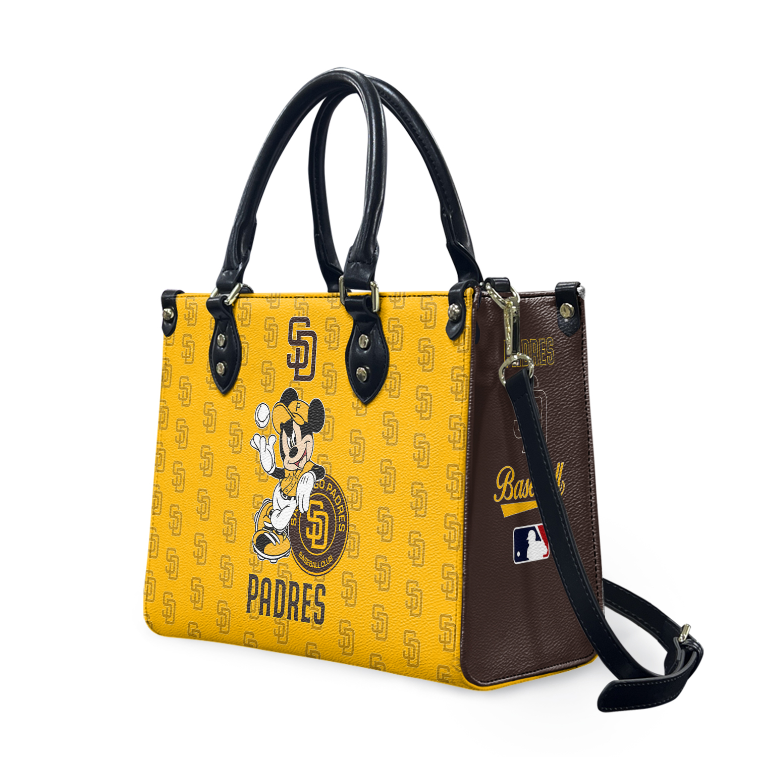 San Diego Baseball Team Padress Leather Handbag