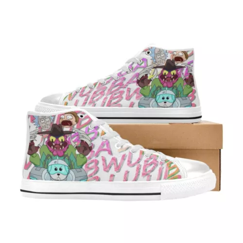 Rick and Rick and Rickandmorty Sneakers, Rick and Rickandmorty High Top Shoes