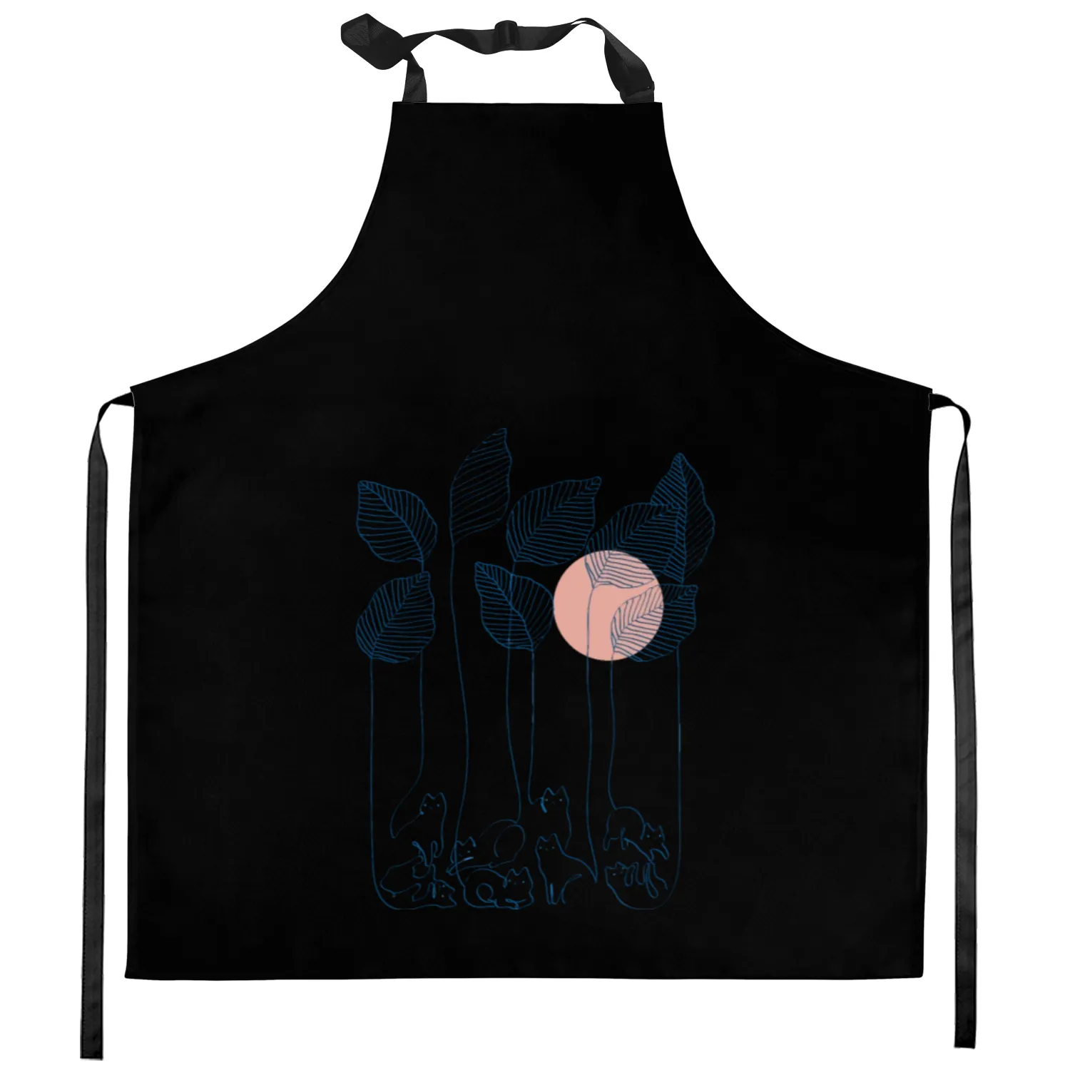 Cat and Plant 40 Kitchen Aprons