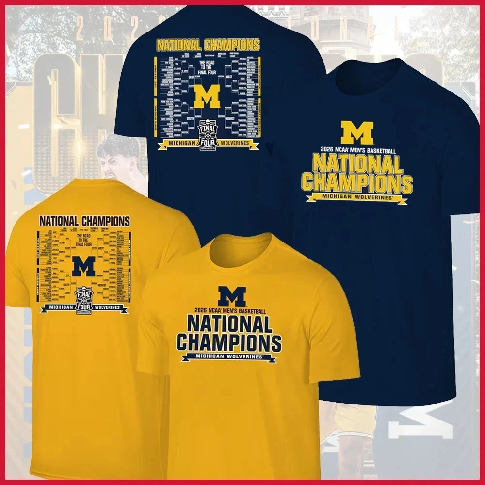 HOT SALE - Michigan Wolverines 2026 Men's Basketball National Champions Bracket