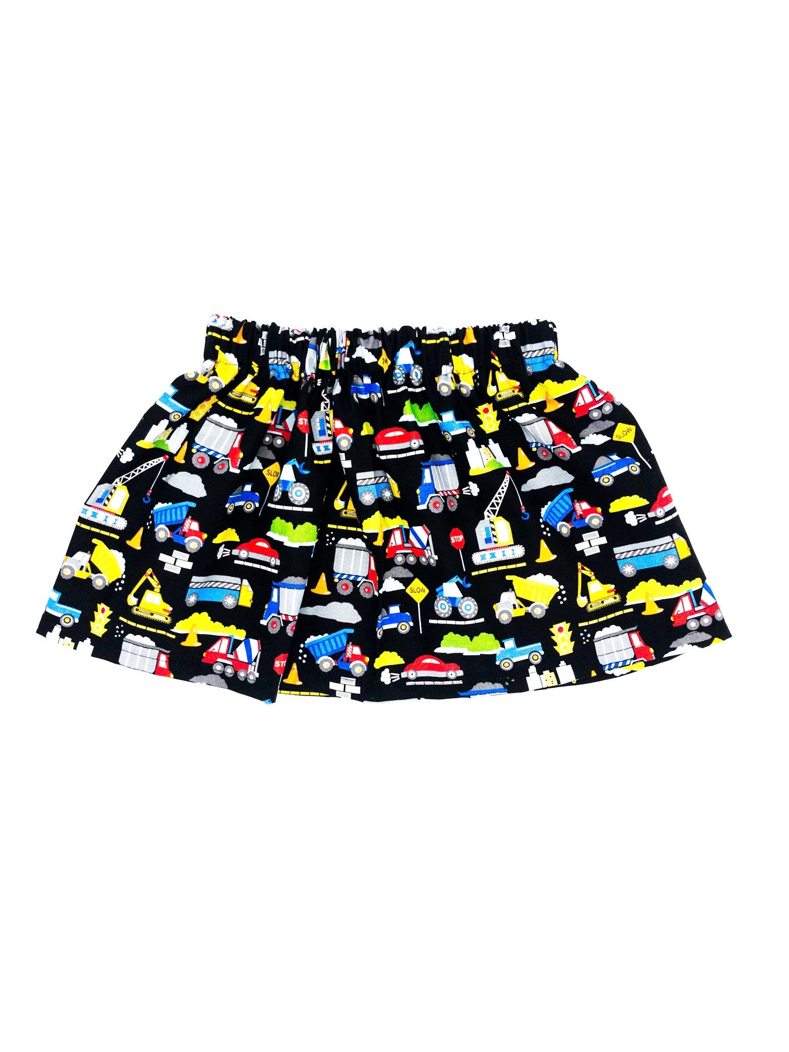 Construction Theme, Construction Vehicles, Blue Construction Skirt, Construction Birthday Party, Toddler Skirt, Baby Outfit