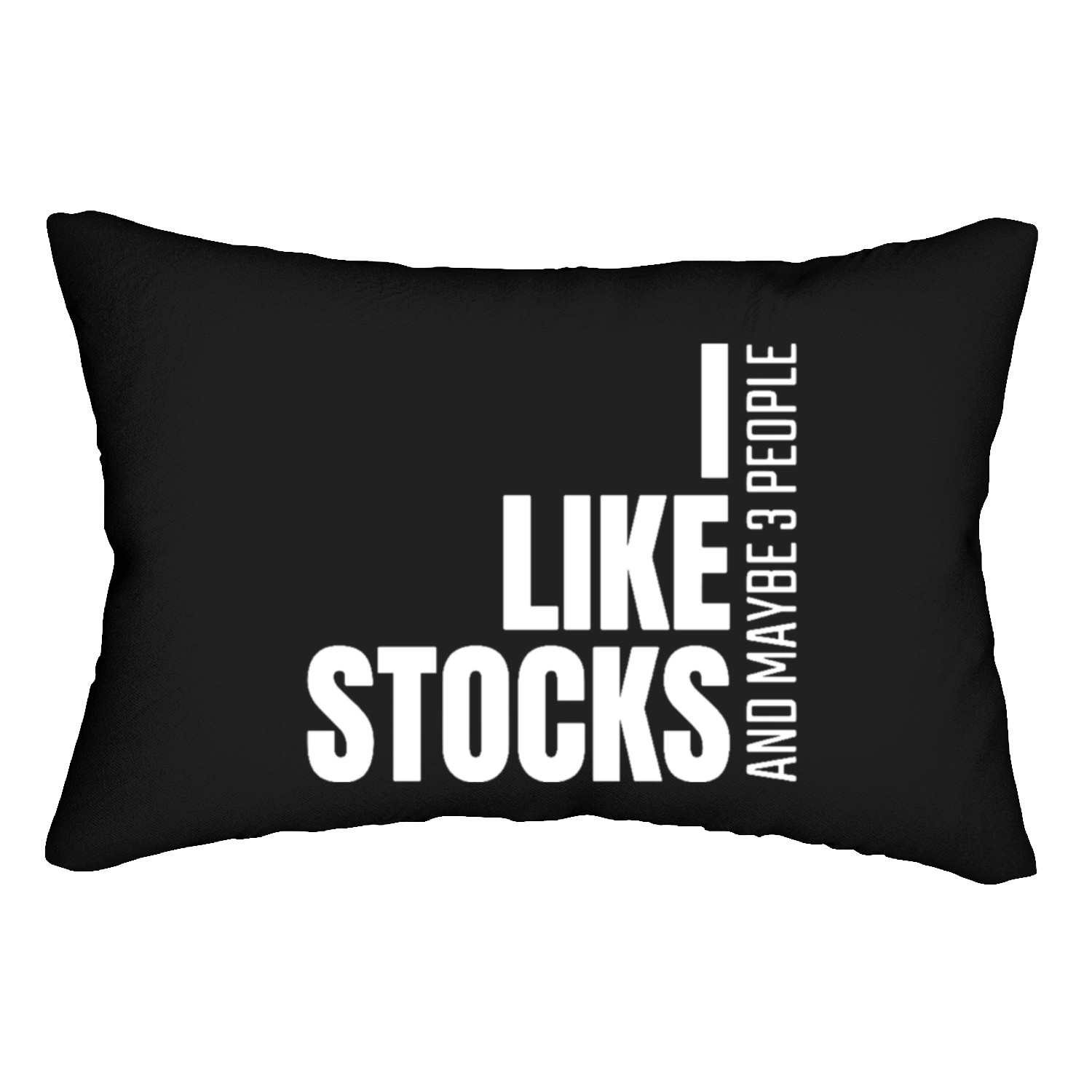 I Like Stocks, And Maybe 3 People Lumbar Pillows