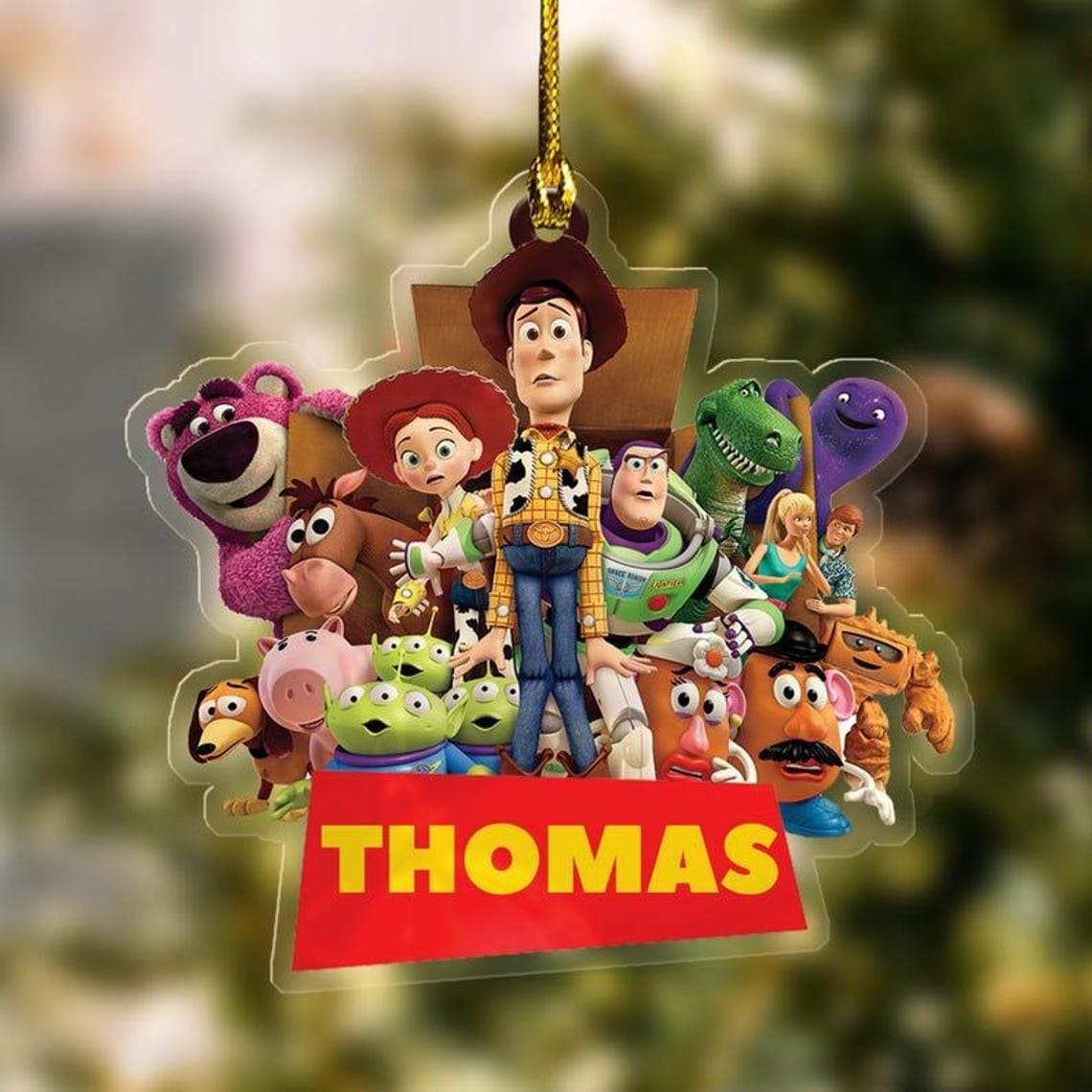 Toy Story Ornament, Custom Name Toy Story Ornament, Personalized Christmas Ornament, Custom Name Ornament