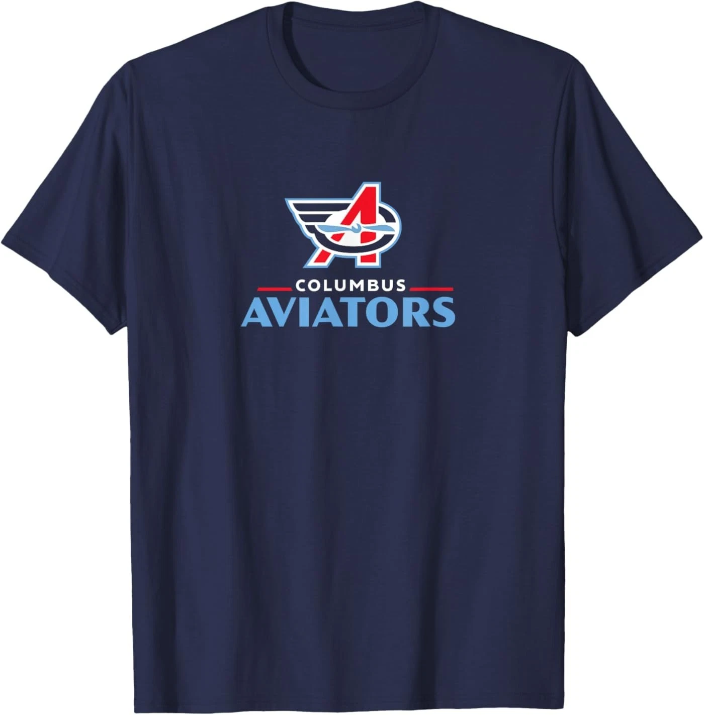 Columbus Aviators Lockup Logo T-Shirt United Football League