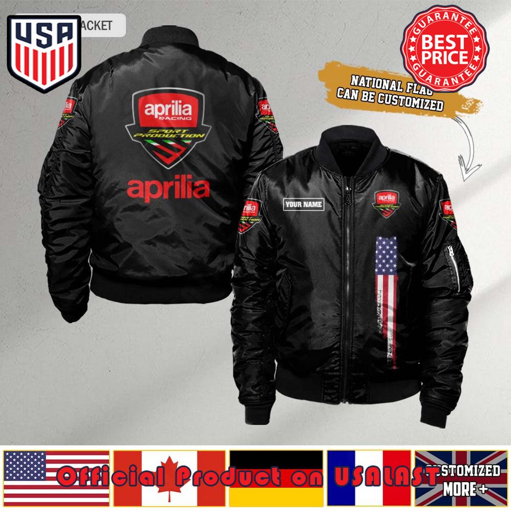 APRILIA CUSTOM FLAG BOMBER JACKET