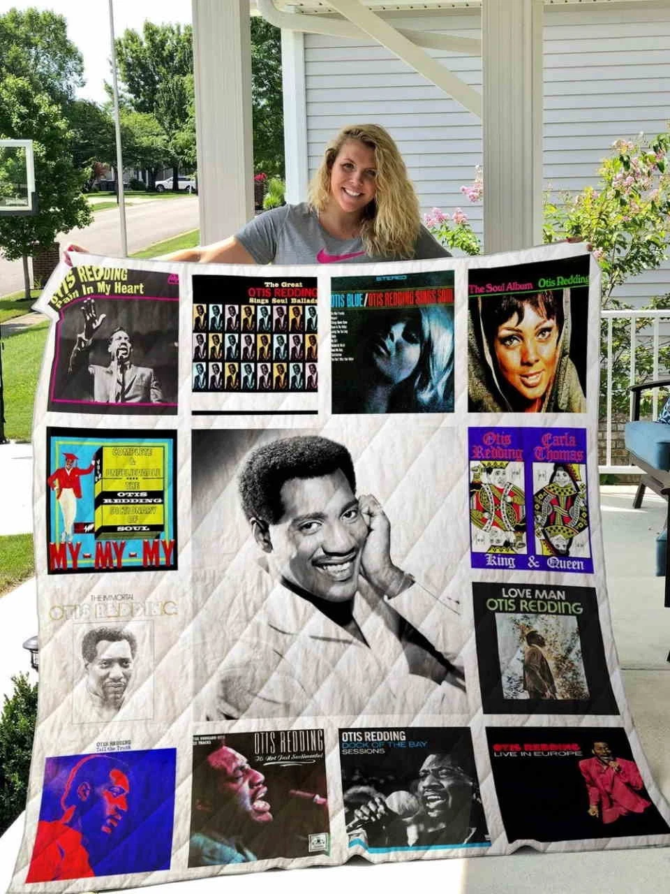 Otis Redding Quilt Blanket Gift for Fan
