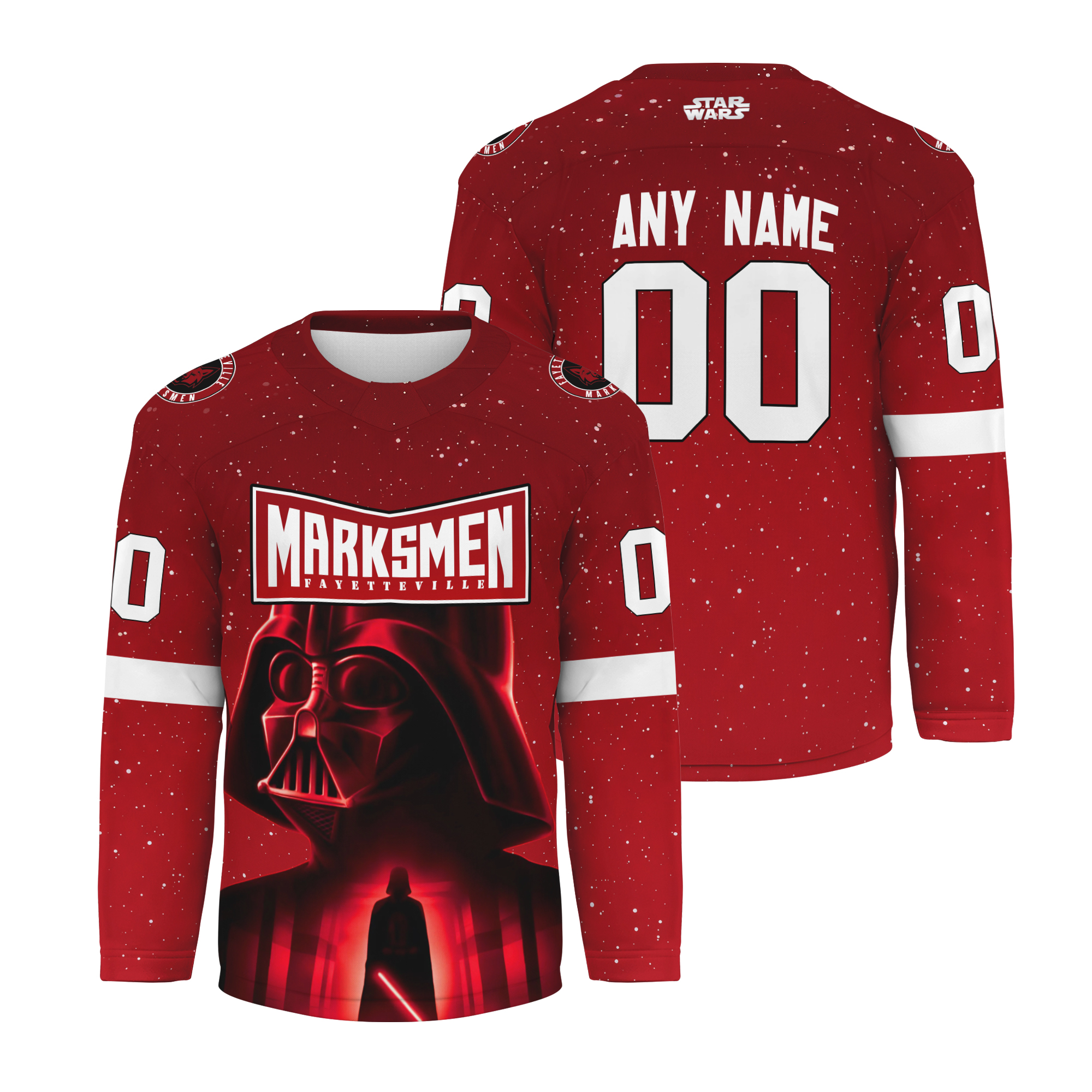 Personalized Fayetteville Marksmen x Star Wars Hockey Shirt Men's Fan Gear Gift