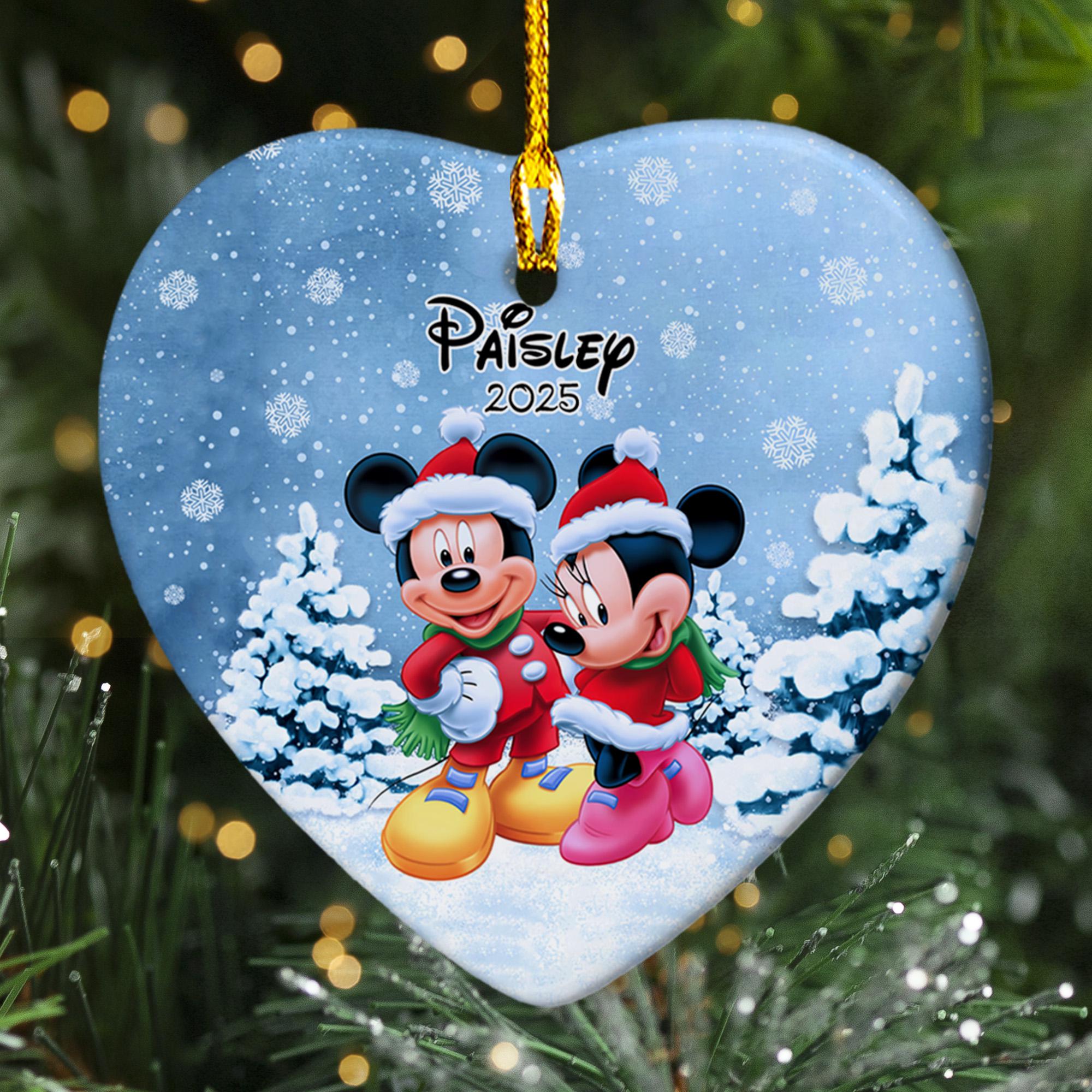 Personalized Mouse Couple Christmas Ornament, Funny Mouse Customized 2025 Christmas