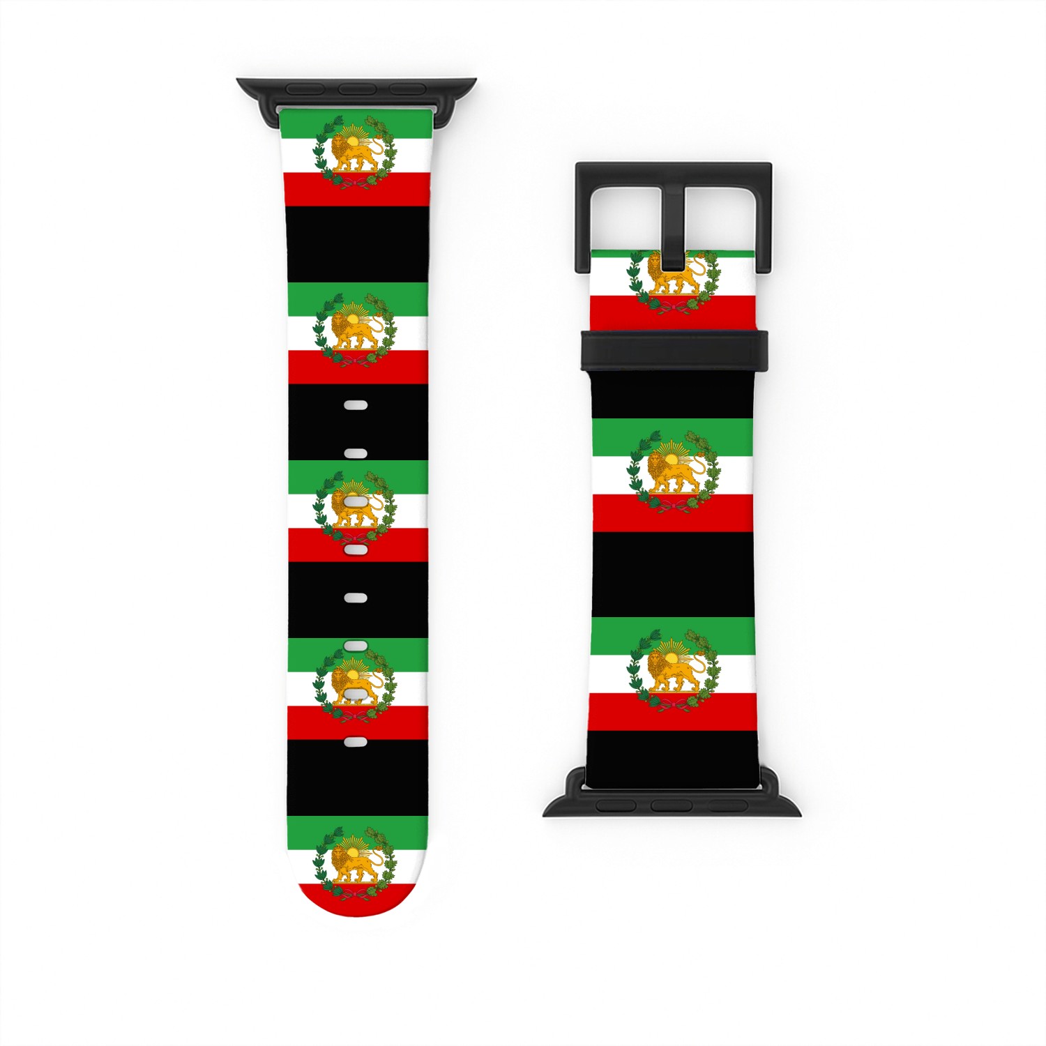 Flag of Iran Lion and Sun Watch Bands For Apple Watch