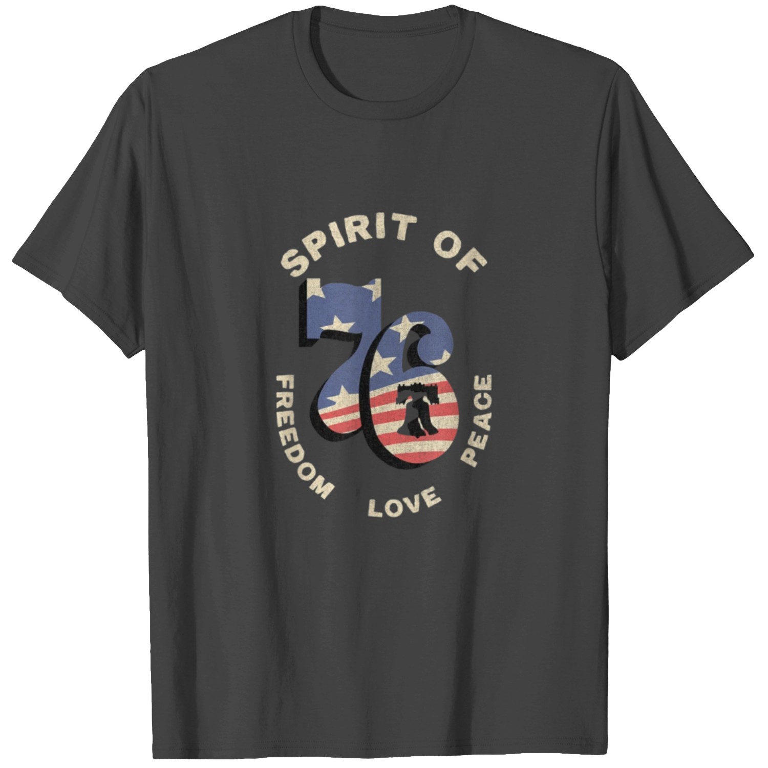 The Spirit of 76 Patriotic Vintage Retro 4th July T Shirts