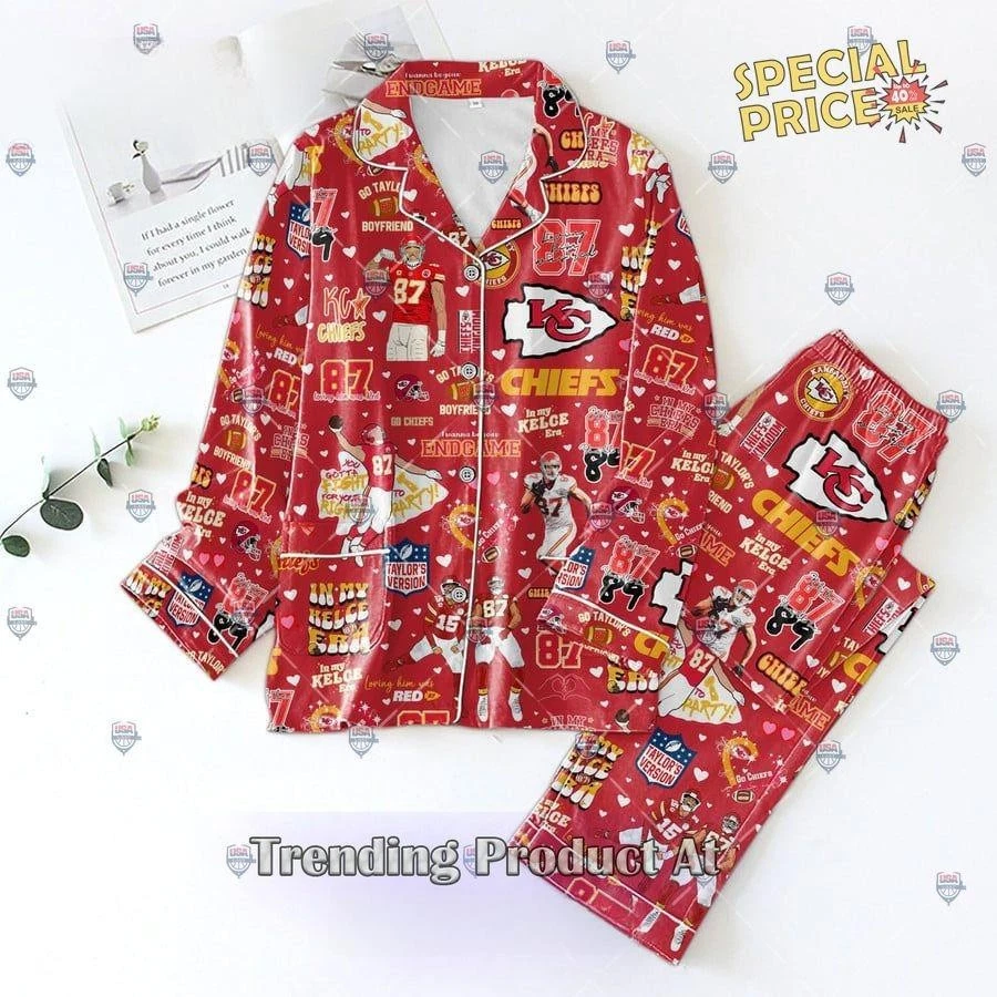 Chiefs Version Red Pajama Set