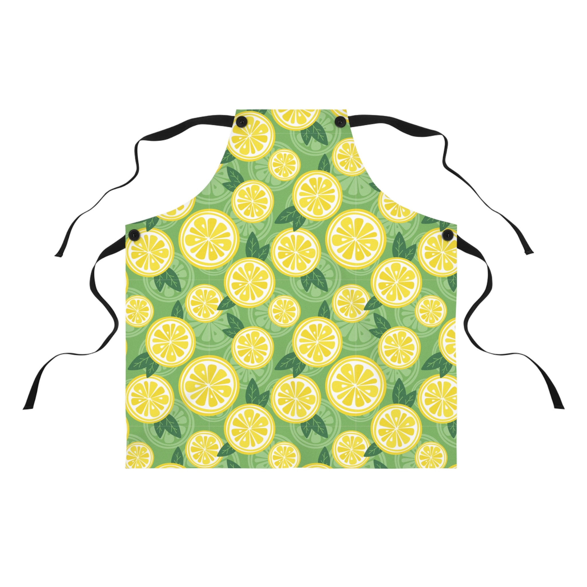 Lemon Slices on Green Apron
