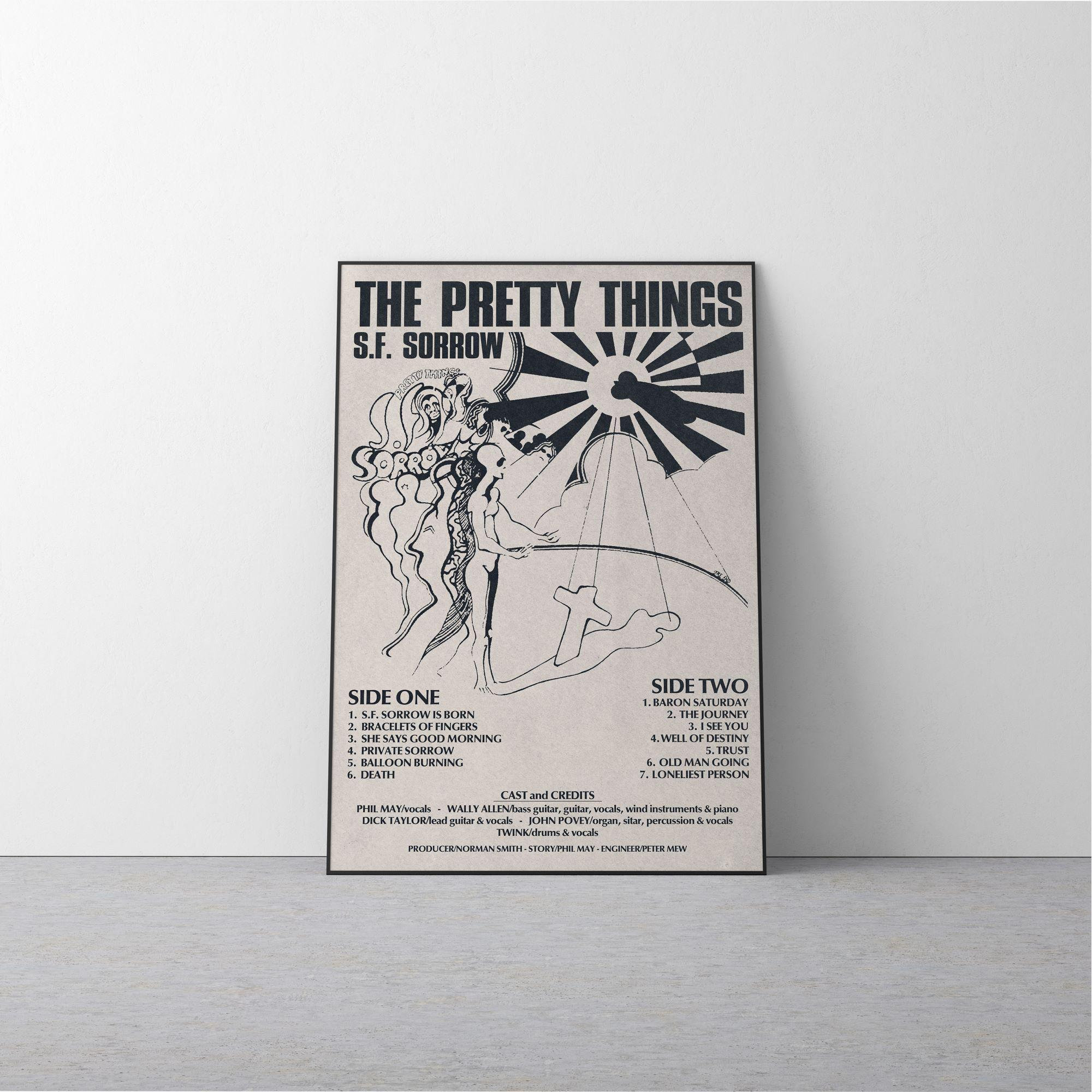 The Pretty Things - S.F. Sorrow Poster | Psychedelic 60s Album Print