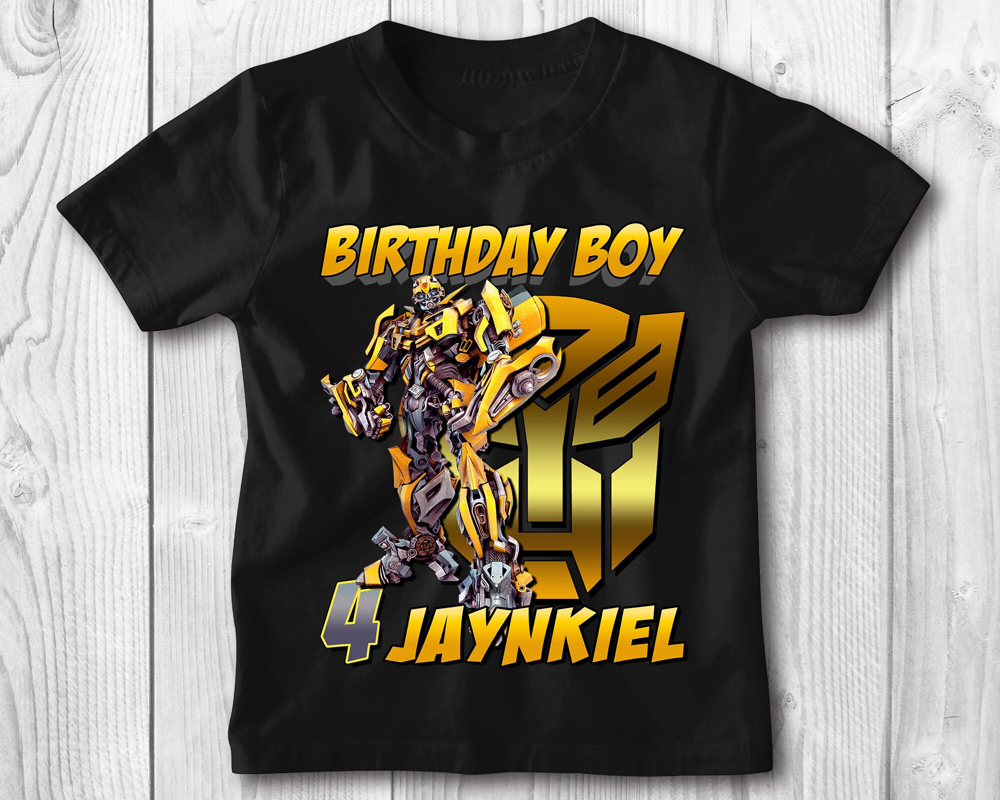 Bumblebee birthday shirt, personalized gift, birthday, custom shirt, birthday gift, custom, birthday shirt, Bumblebee, Transformers