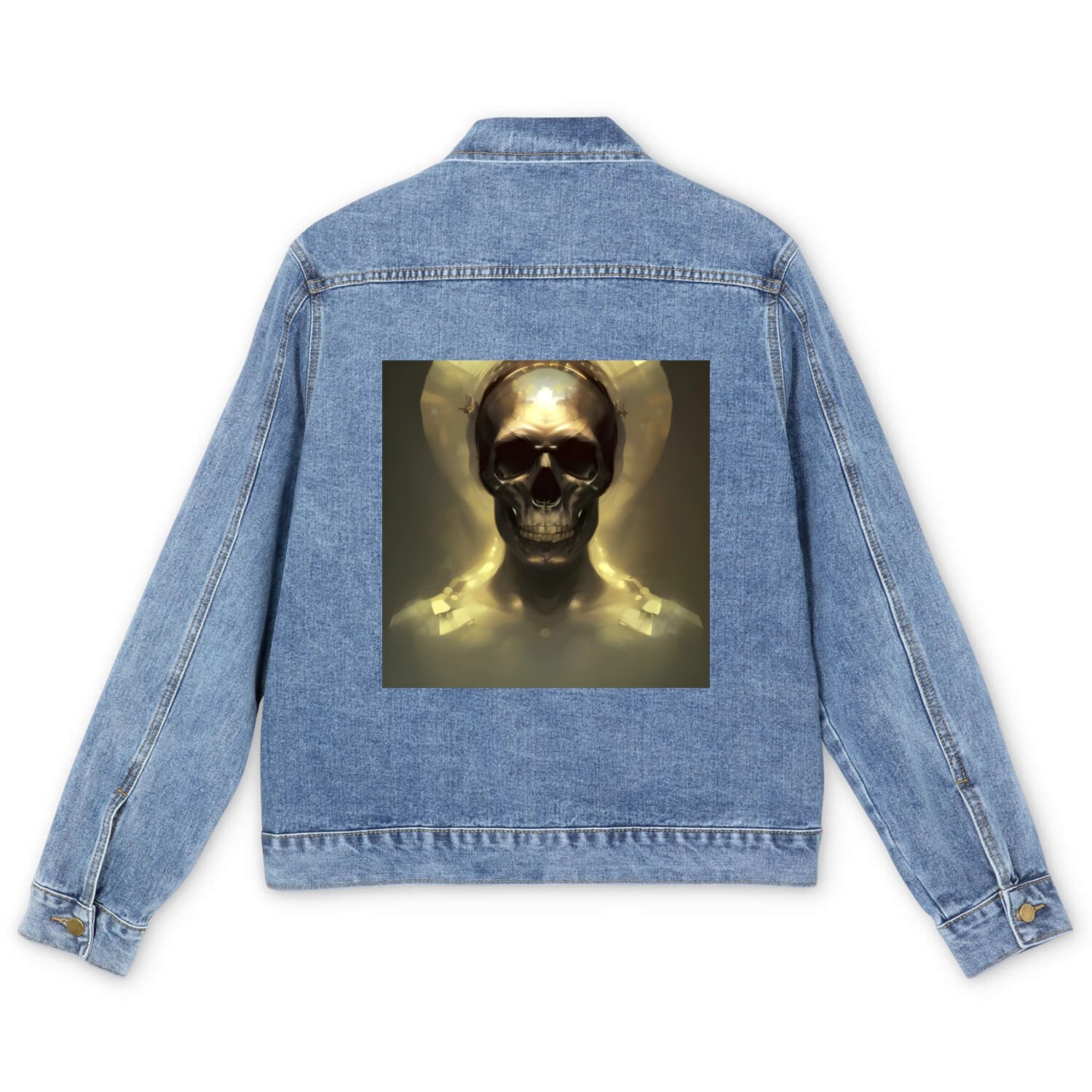 Forest of Red Mushrooms Men's Denim Jackets