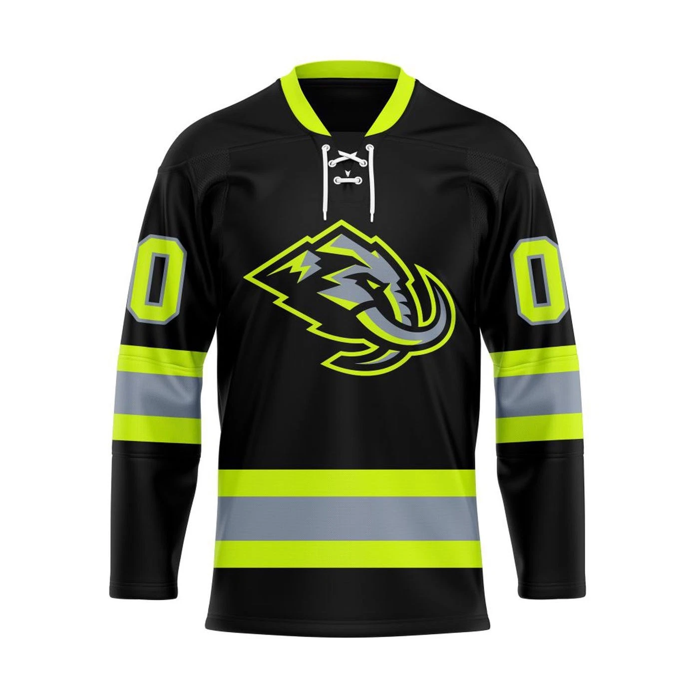 Personalized Utah Mammoth Firefighters Lace Hockey Jersey Men's Fan Gear