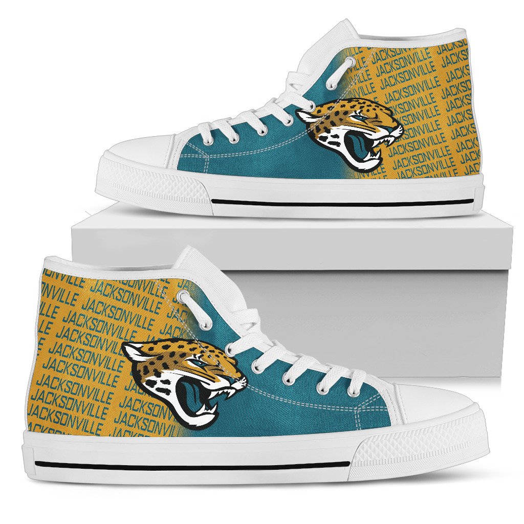 football Jacksonville Jaguars High Top Shoes