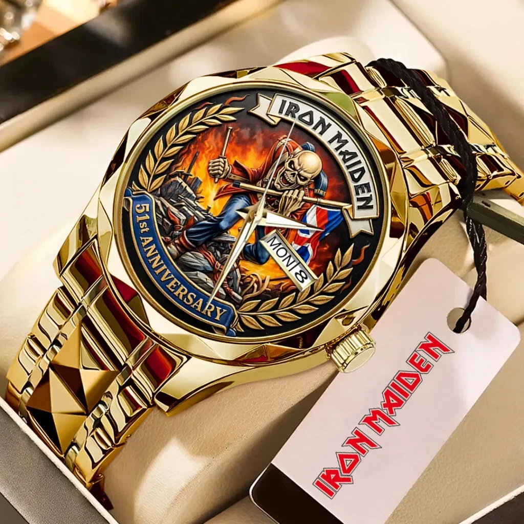 Iron Maiden Alloy Luxury Quartz Watch