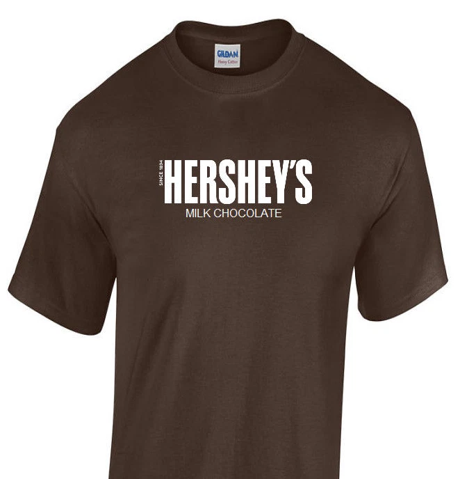 Hershey's Milk Chocolate T-Shirt Brown White Funny Since 1894
