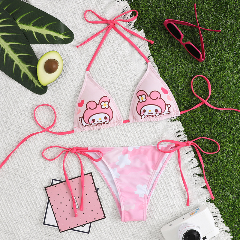 Melody Cute Sling Bikini Swimsuit, Summer Swimwear