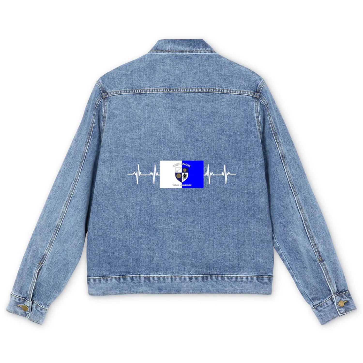 Irish Ireland Monaghan Flag Men's Denim Jackets