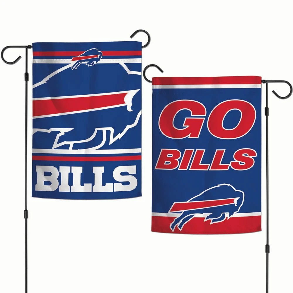 BUFFALO BILLS ~ (1) football 2-Sided 12.5 x 18 Garden Flag Banner ~ New!