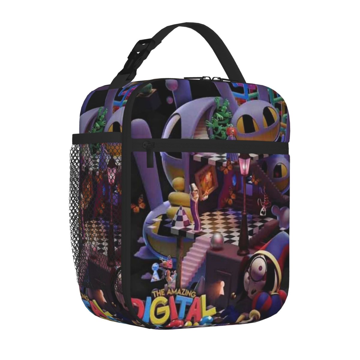 The Amazing Digital Circus Kids Lunch Bag for Parent-Child Matching, Snack Carry, Commuter & Workday Lunch Bag