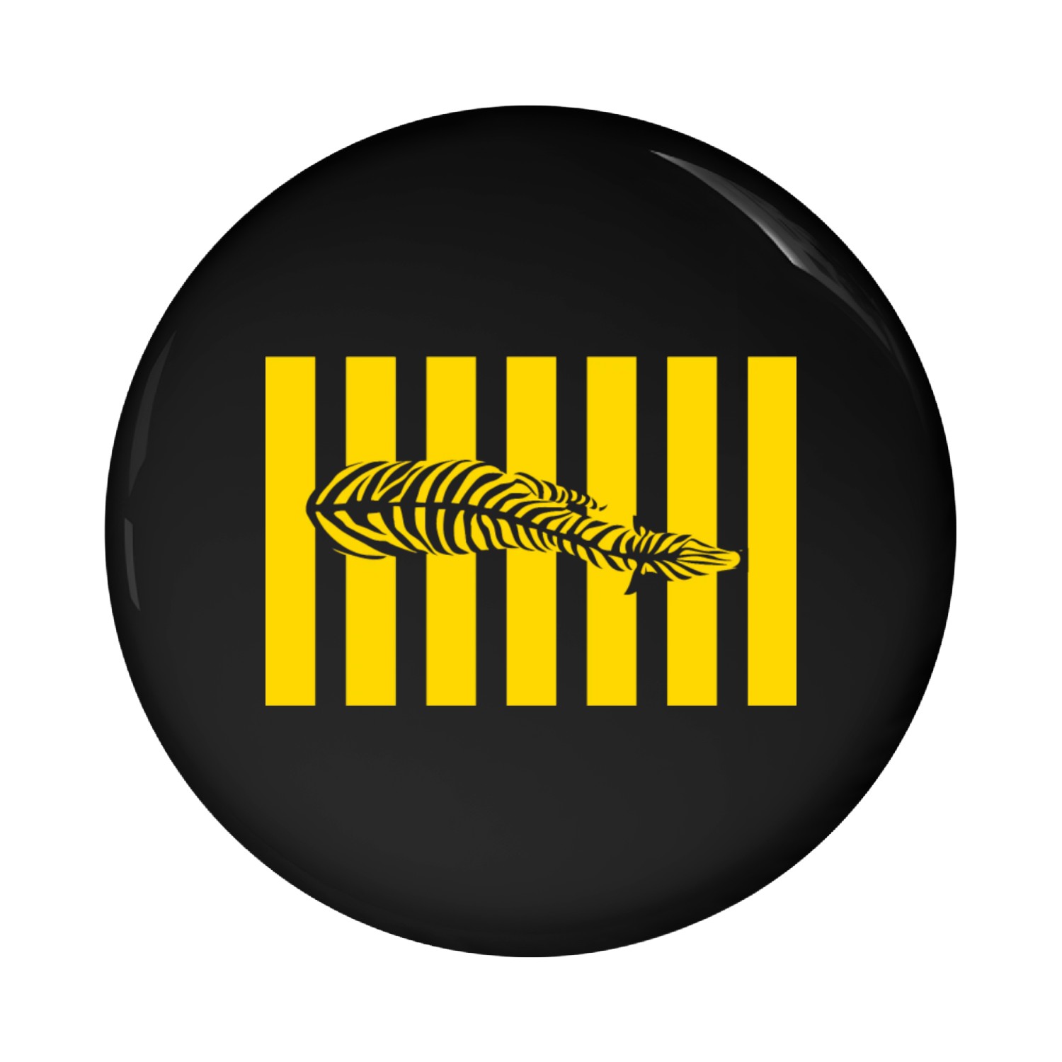 Zebra Crossing Pin Buttons