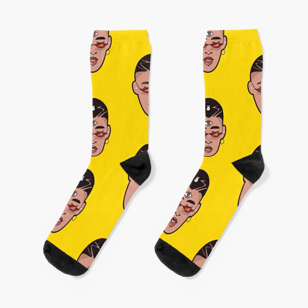 Bad Bunny Graphic Socks, Cute & Cozy Gift for Unisex, Trending Fashion Gifts